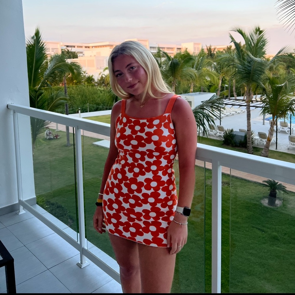 Floral Patterned Mini Dress